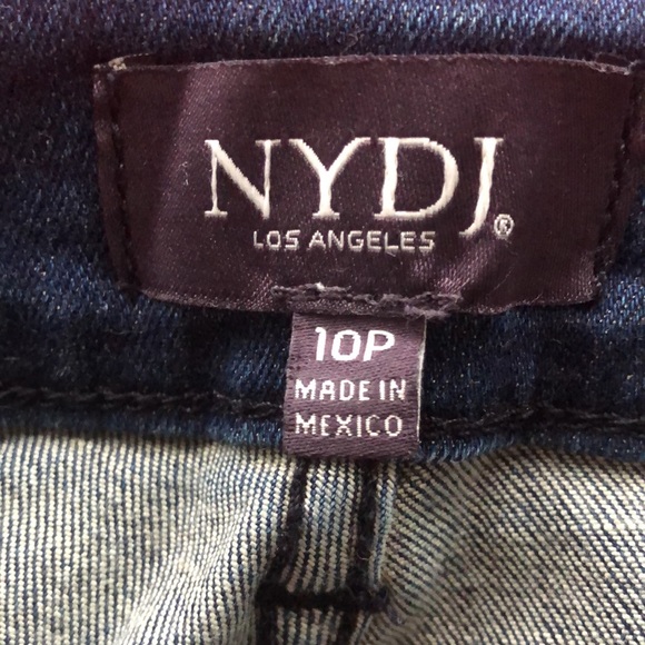 NYDJ Los Angeles Embroidered Alina Wide Cuff Ankle Lift x Tuck Jeans - Picture 8 of 10